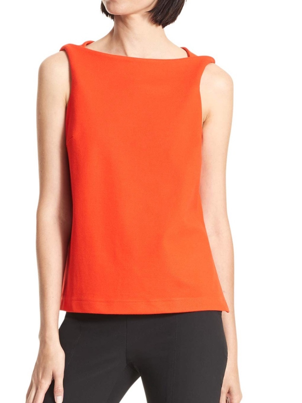 M.M.LaFleur Sadie Top Sleeveless Ponte Boatneck Workwear Blouse